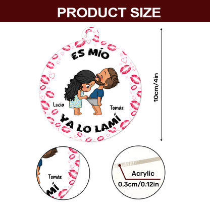 Es Mío Ya Lo Lamí - Personalized 1-Side Acrylic Ornament DSACOLET1822L