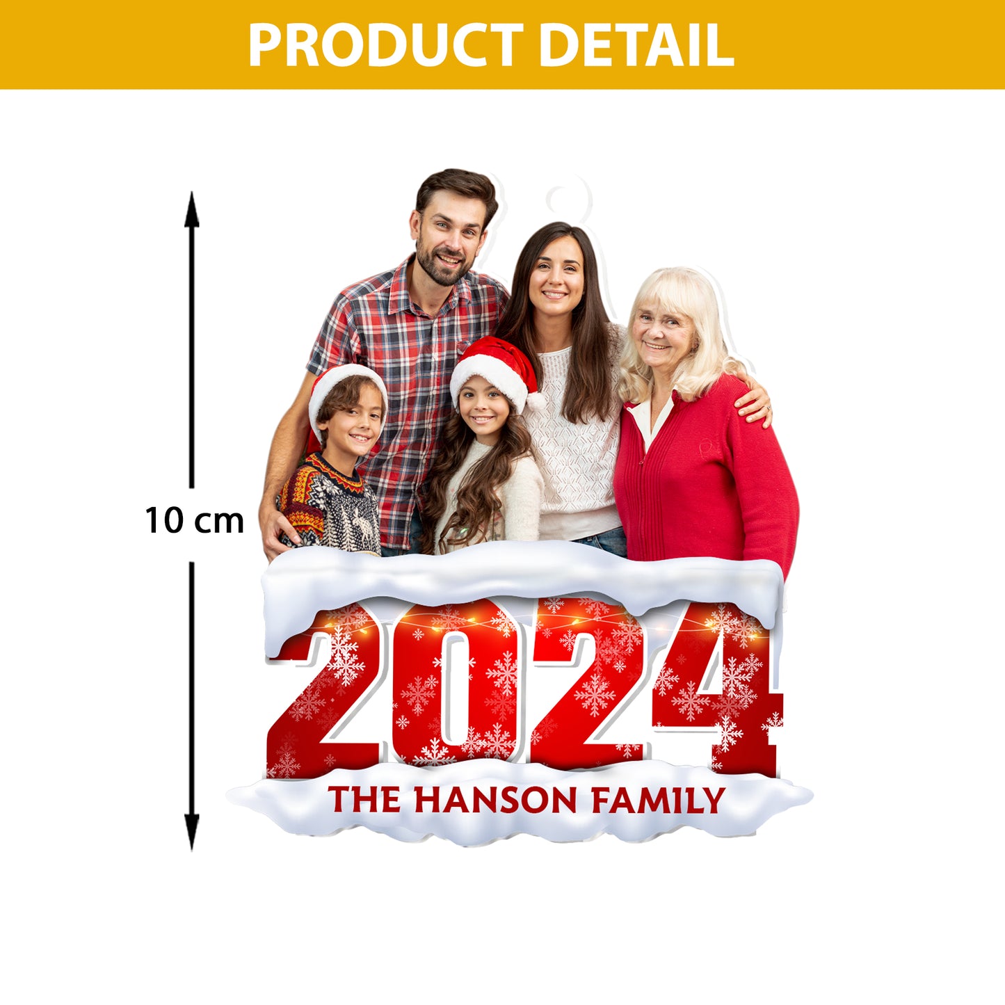 Family 2024 - Personalized 1-Side Acrylic Ornament DSACOTHA1009D