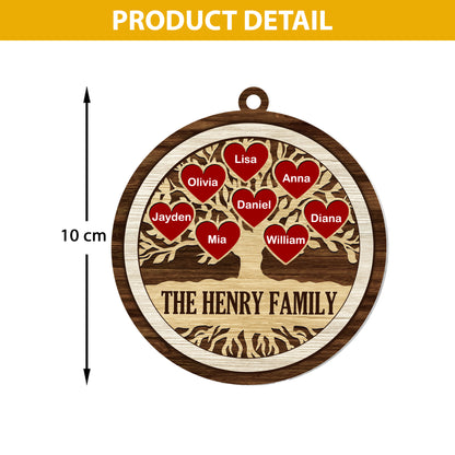 Family Tree - Personalized Suncatcher Ornament DSACOTTN1038TA