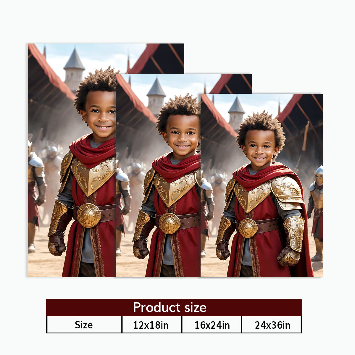 Brave Warrior - Personalized Poster DSPTDHA1440D